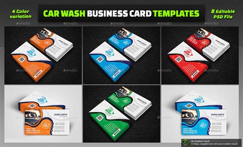 Car Wash Business Cards 的图像结果