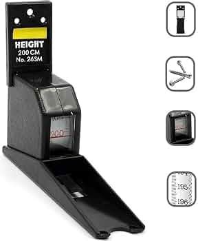 PRESTIGE Height Measuring Scale Human Body Stature Meter Wall Mount ...