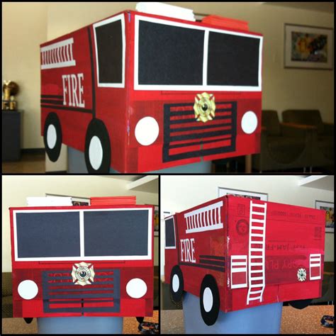 Cardboard Fire Truck Template, How To Make Fire Truck From Cardboard.