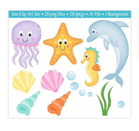 Sea Creature Clipart | Free download on ClipArtMag