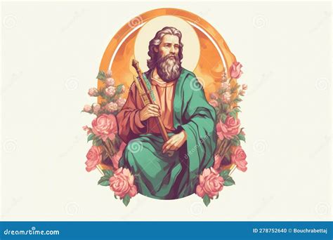St, Jude, Patron Saint Of Lost Causes - Catholic Religious Painting ...
