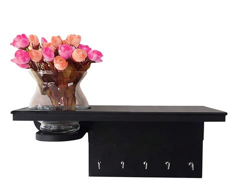 Tied Ribbons Wall Mounted Decor Shelf with Key Hooks : Amazon.in: Home ...