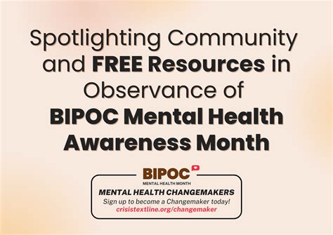 Spotlighting community and FREE resources in observance of BIPOC Mental ...