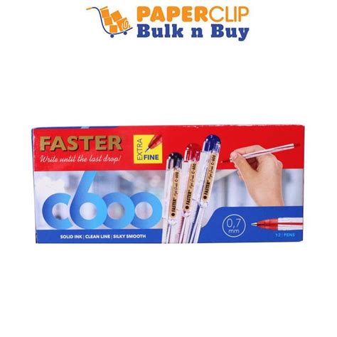 Jual PULPEN / BALLPOINT FASTER CX606/C600 ISI 12 BLACK - Jakarta Utara ...