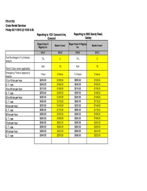 Fillable Online Crane Rental Services Fax Email Print - pdfFiller