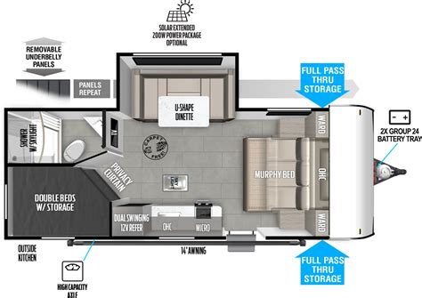 Salem 178BHSK | Salem Floorplan - Forest River RV
