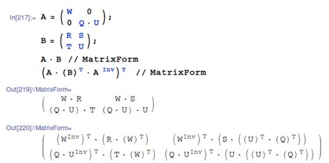 Matrix in Mathematica 的图像结果