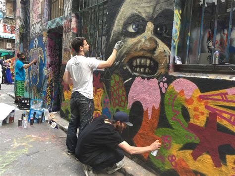 Homeless street artists have turned a lane in Melbourne into the city’s ...