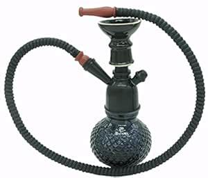Buy RiYaChi International Hookah 8 inch (21 cm Black) - Glass Base ...