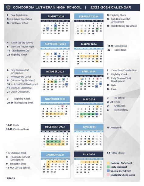 Academic Calendar Concordia at Jasmine Thornber blog
