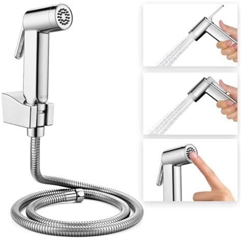 Jaquar ALD-CHR-563 PVC Hand Shower With Tube & Wall Hook, Silver ...