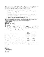 Image result for FIFO Process Costing Method