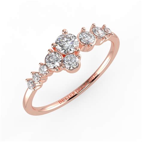 Tres Amantes Band - 18K RG 0.452 ct Lab Grown Diamond Band