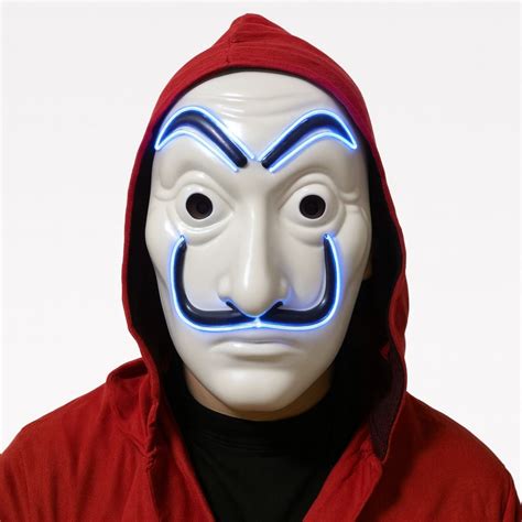 Light Up Money Heist Mask - 1PC | Wanna Party