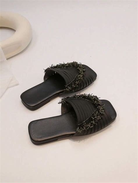 Novas Chinelas Slip-On, Uso de Menina, Super Rápido 2025, Verão Novo ...