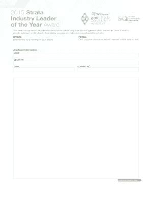 Fillable Online nsw stratacommunity org 19617 SCA Awards forms Fax ...
