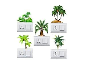 Buy Sahaj Decor Coconut Trees Switch Board (A Set of Switch Board ...