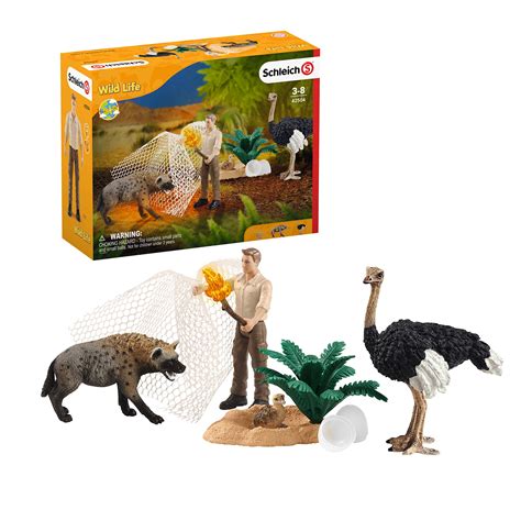 Buy Schleich Wild Life Hyena Attack 8-Piece Playset for Kids Ages 3-8 ...