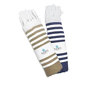 Suam Suntails Lightweight 100% Cotton Bath Towel | Beach, Pool, Travel ...