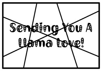 SENDING YOU A LLAMA LOVE!, Valentine’s Day Activity, Coloring Pages ...