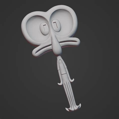 👾 Squidward Flat Squidward・Free STL File for 3D printing・Cults