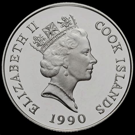 Cook Islands 1990 Silver Proof 10 Dollars Coin
