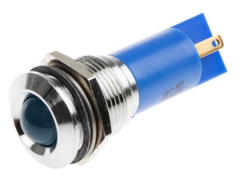 RS PRO | RS PRO Blue Panel Mount Indicator, 24V ac/dc, 16mm Mounting ...