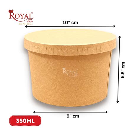350 ML Round Food Containers Tub With Lids I Disposable & Biodegradabl ...