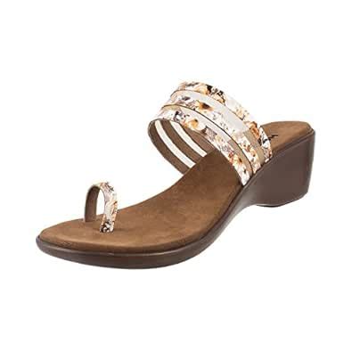 Mochi Women's Beigemulti Fashion Sandals - 8 UK/India (41 EU)(32-9101 ...