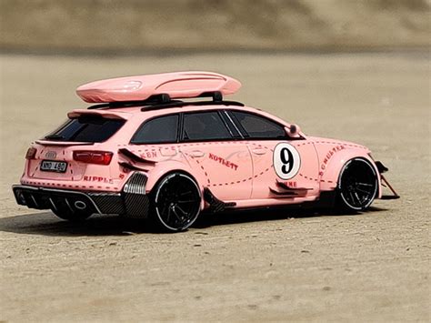 Audi RS6 Avant C7 Pink Pig 1:64 JEC scale model miniature car | Scale ...