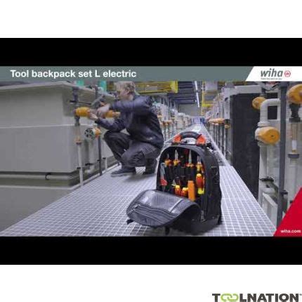 Wiha 45153 Tool backpack set L electric 26-piece