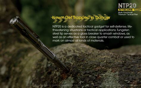 Nitecore NTP20 Multi-Functional Titanium Tactical Pen - Nitecore ...