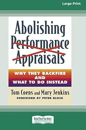 Buy Abolishing Performance Appraisals [Standard Large Print 16 Pt ...