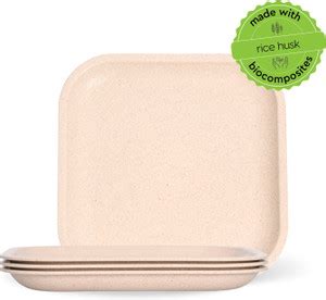 Eha Earth-Friendly Snack Plates | Made with Bamboo Fibers & Rice Husk ...