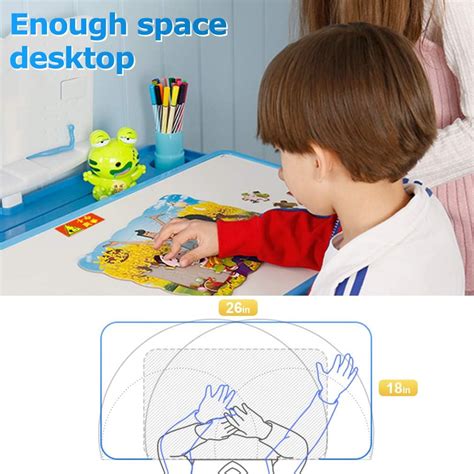 FDW Kids Study School Adjustable Height Table with India | Ubuy