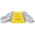 STANLEY 70-380E 12-Pc Matte Finish Double Open-End Spanner Set, Chrome ...