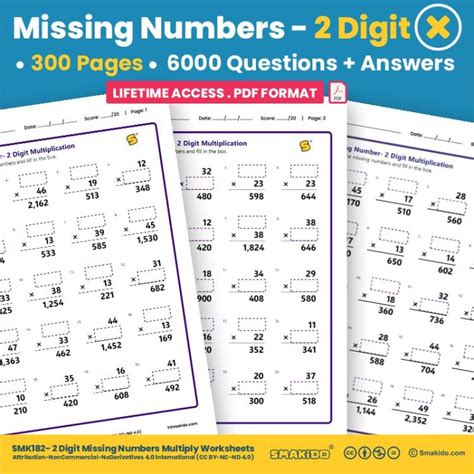 Missing Numbers 2-Digit Math 的图像结果