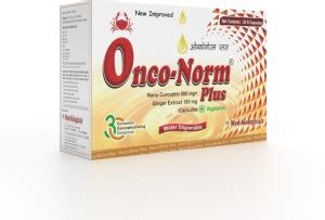 Onconorm Plus Capsules with Water Dispersible Nano Curcumin (Turmeric ...