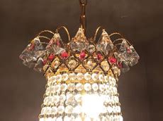 Prmoagen LED Crystal Jhumar WITH LED Light for Living Room Hall Room ...