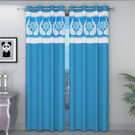 Buy Homesazz Floral Print Design Ethnic Long Door Curtains-Set of 2 ...