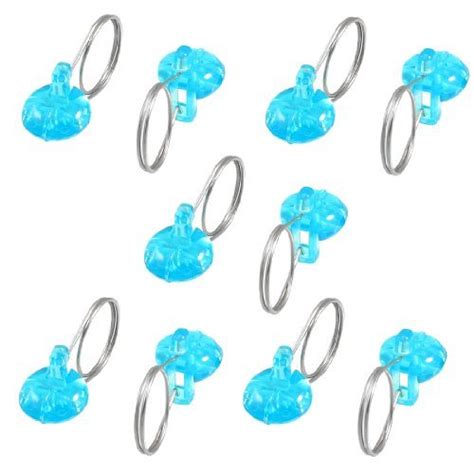 Alcoa PrimeBedroom Study Window Blue Plastic Curtain Hanging Ring Clips ...