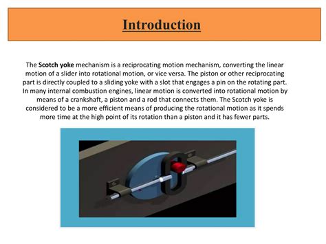 Detail ppt on Scotch Yoke Mechanism. | PPTX