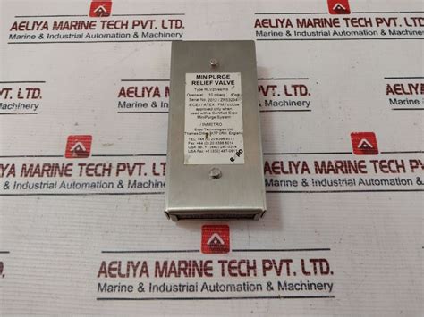 Expo Technologies Rlv25/Ss/Fs Minipurge Relief Valve 10 Mbarg 4" Wg ...
