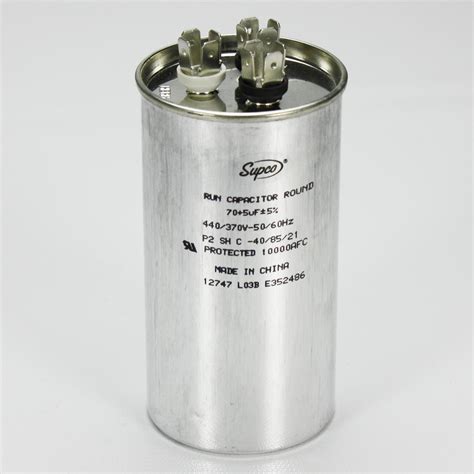 Buy 70+5 MFD 440 Volt Round Motor Capacitor for Heil Amana Carrier ...