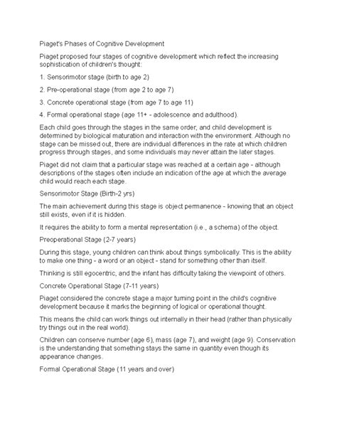 Piaget Learning Theory 的图像结果