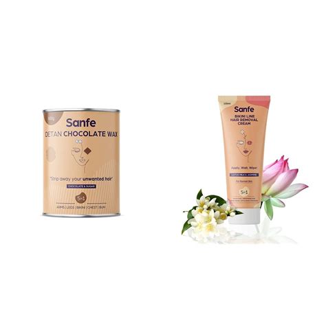 Buy Sanfe Detan Chocolate Wax for Smooth Hair Removal - 600gm with ...