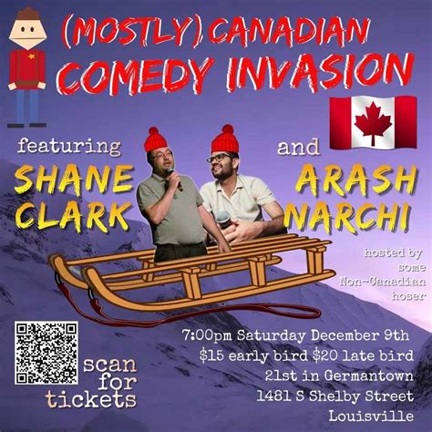 (Mostly) Canadian Comedy Invasion, December 9th at The Barrel Room at ...