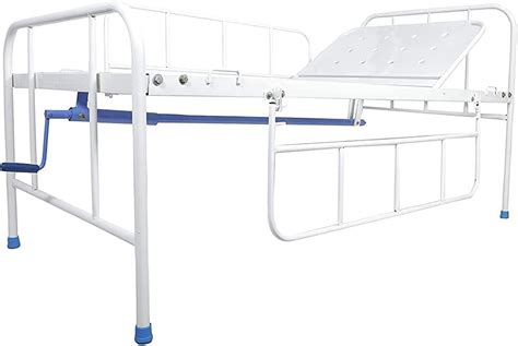 Green Earth Semi Fowler Hospital Bed with Metal Railings (Standard ...