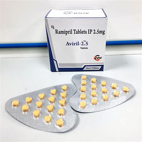 Aviril 5 - Ramipril Tablets IP 5 mg - Cardimind Pharmaceuticals