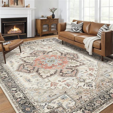 Amazon.com: homewill Area Rug 9x12 for Bedroom Living Room, Medallion ...